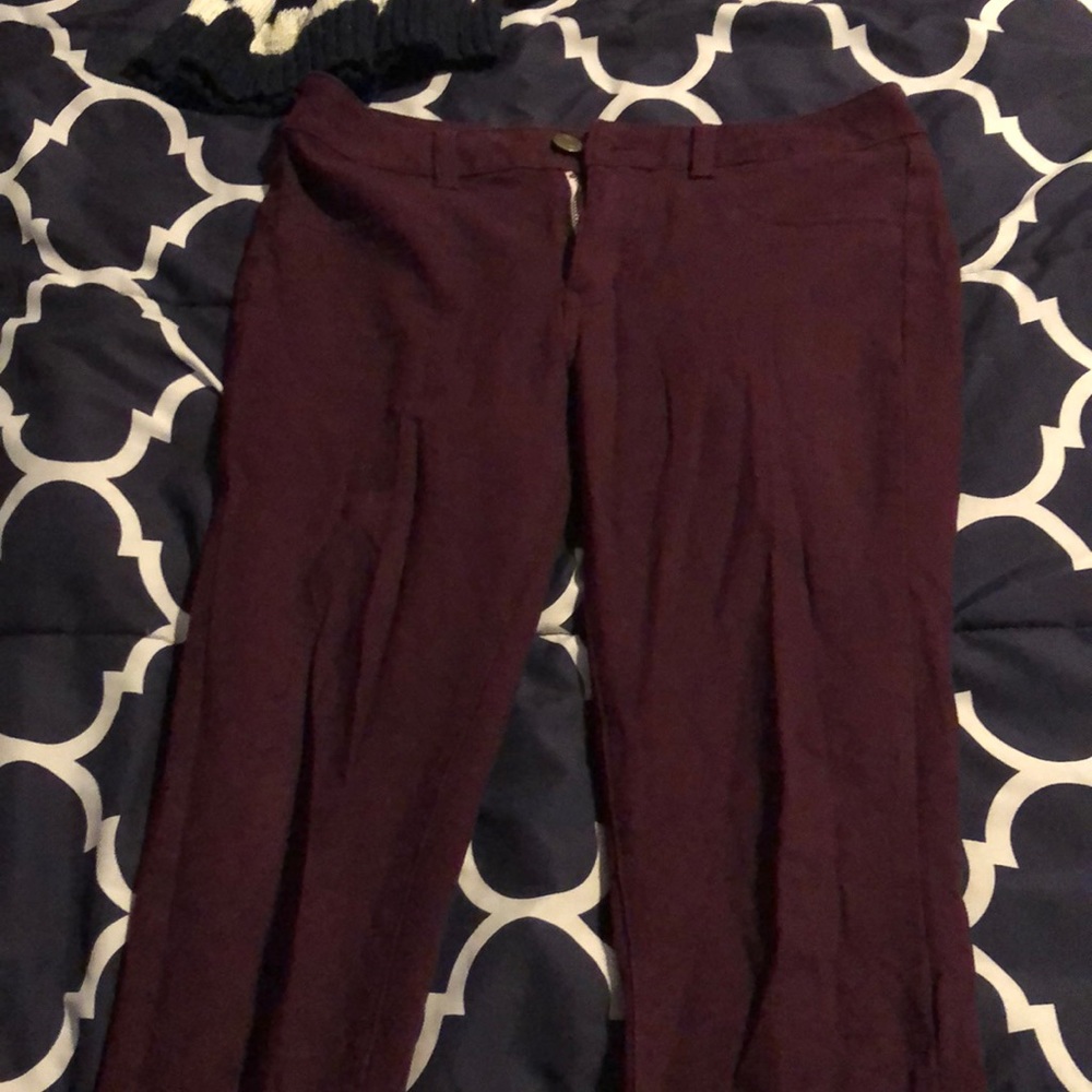 American Eagle Maroon Pants